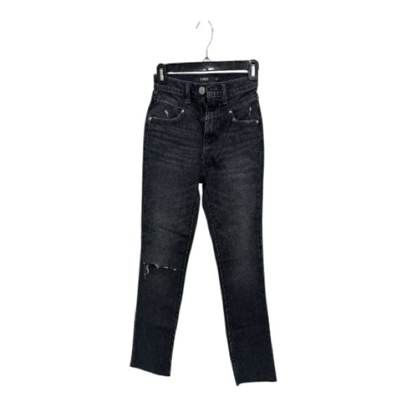 HUDSON Jeans womens Holly Washed Black High-Rise Straight Jean, 23, Black - Picture 9 of 10